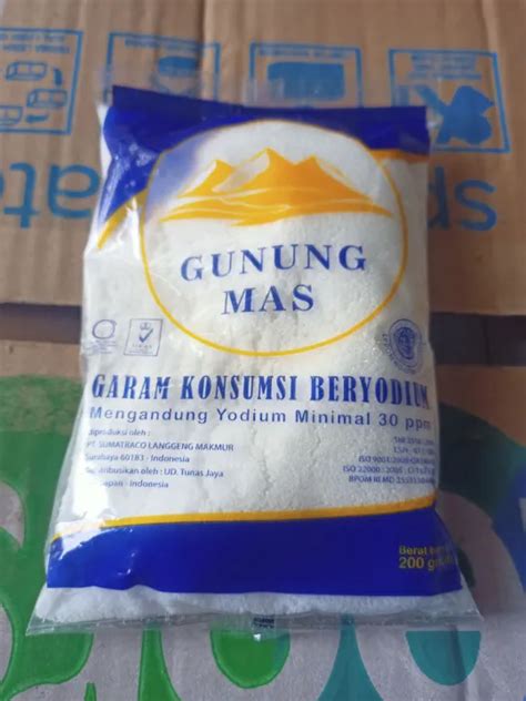 Garam Halus Gunung Mas Garam Konsumsi Beryodium Gram Lazada Indonesia