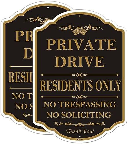 Amazon Private Drive Residents Only No Trespassing No Soliciting