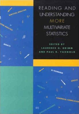 Reading And Understanding More Multivariate Statistics Used Book By