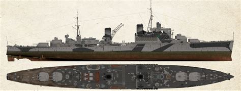 Hms Mauritius Crown Colony Class Fiji Sub Class Light Cruiser