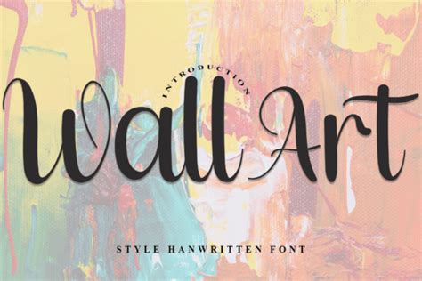 Wall Art Font By Pipi Creative Creative Fabrica