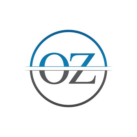 oz logo design  stock vectors