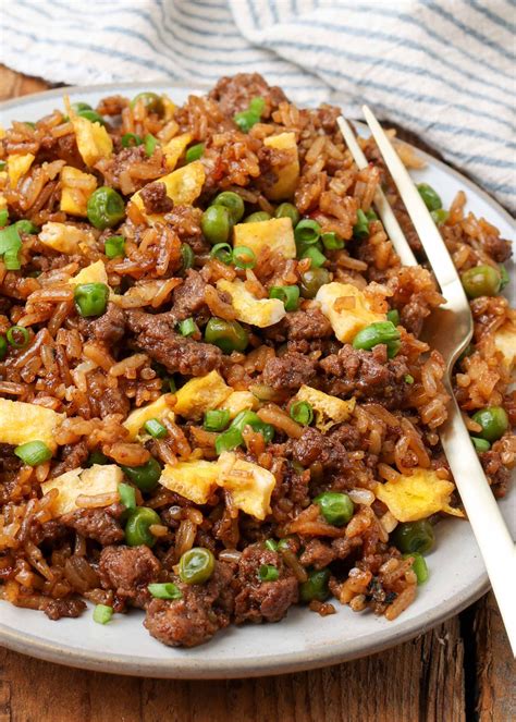 Ground Beef Fried Rice - Vegetable Recipes