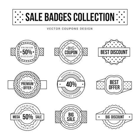 Premium Vector Badges Collection