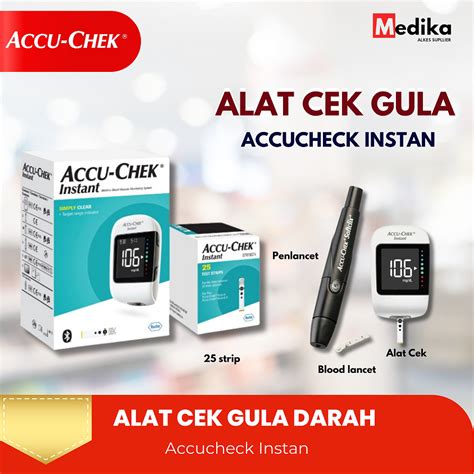 Jual Accu Chek Instant Paket Alat Cek Tes Gula Darah Alat Strip