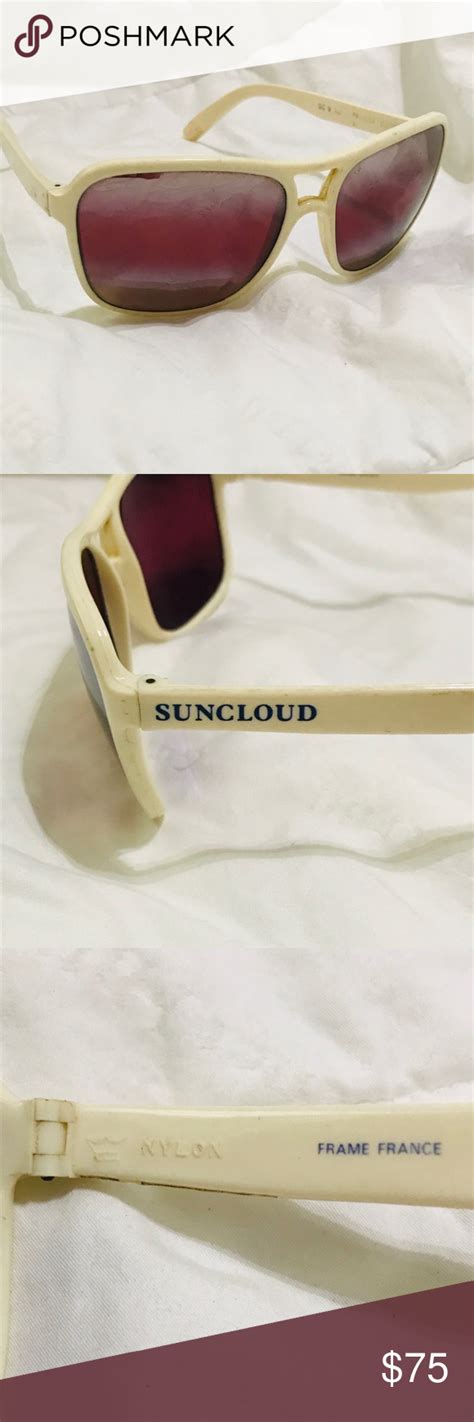 Vintage White Suncloud Sunglasses 1980’s Ski Here Is An Amazing Pair Of Vintage Suncloud Skiing