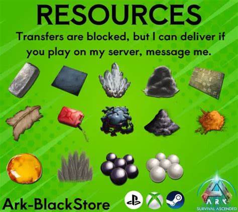 Ark Survival Ascended Resources Pve Ps5xboxpc Eur 442 Picclick Fr