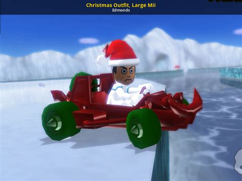 Christmas Outfit Large Mii Mario Kart Wii Mods