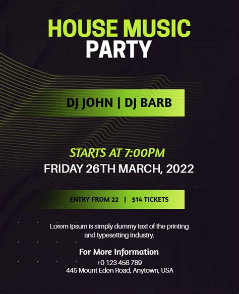 House Party Flyer Ideas and Examples