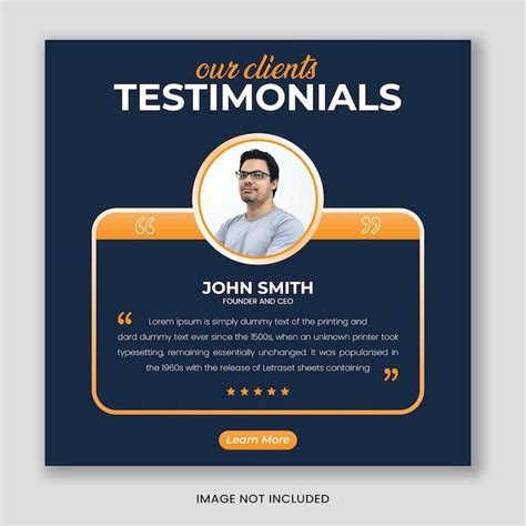 Premium Vector Clean And Simple Client Testimonials Or Customer