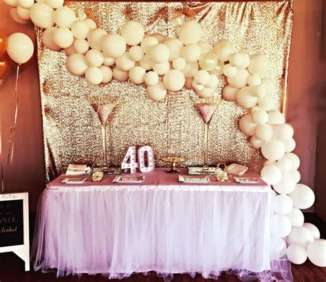 White And Gold Balloon Garland Stylishsoirees Rose Gold Quinceanera