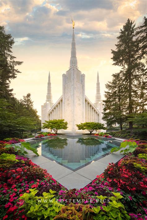 Portland Temple Golden Light Artofit