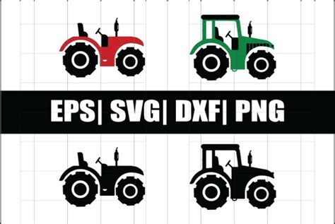 Tractor SVG Cricut Trailer Outline Free Design Bundles