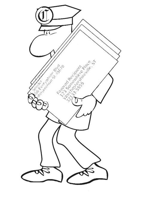 Coloring Page Postman Free Printable Coloring Pages Img 20210