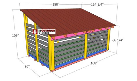 Firewood Sheddimensions Myoutdoorplans