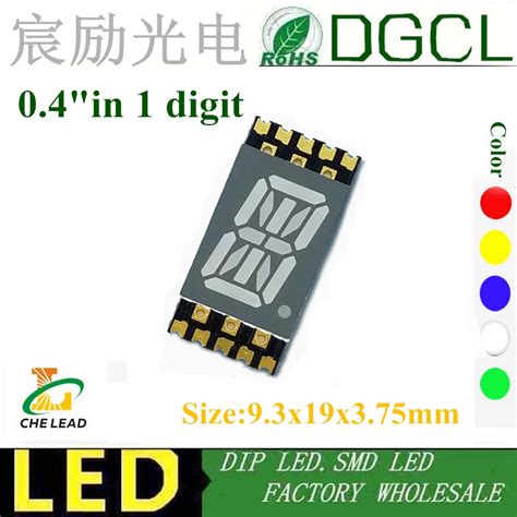 Smd Digital Tube Inches Red Green Blue Segment Smd Led Display