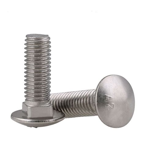 M M M M Carriage Bolts Cup Square Dome Screws A Stainless Steel