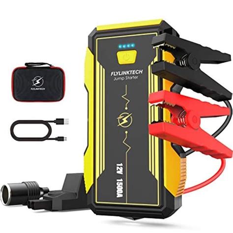 FLYLINKTECH Booster Batterie 1500A 16000mAh Portable Jump Starter