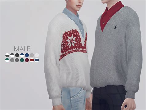 The Sims Resource KK Sweater 02 M