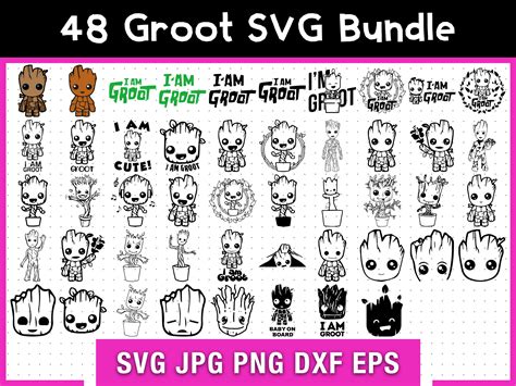 48 Groot Sketch Svg Groot Svg Digital Svg Sublimation Cricut File