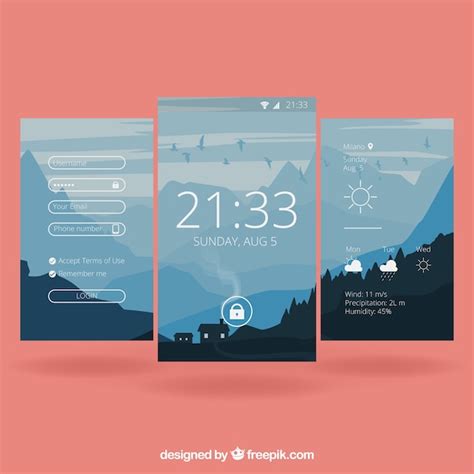 Free Vector Mobile Landscape Wallpapers