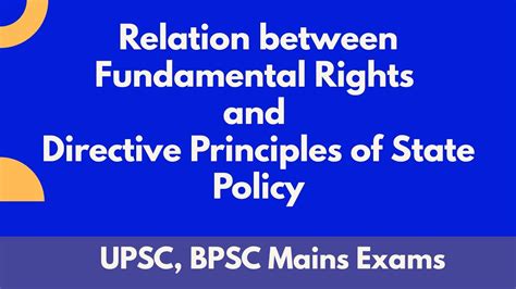 Relationship Between Fundamental Rights And Directive Principles Of