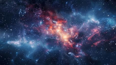 Colorful Space Filled With Stars Premium AI Generated Image