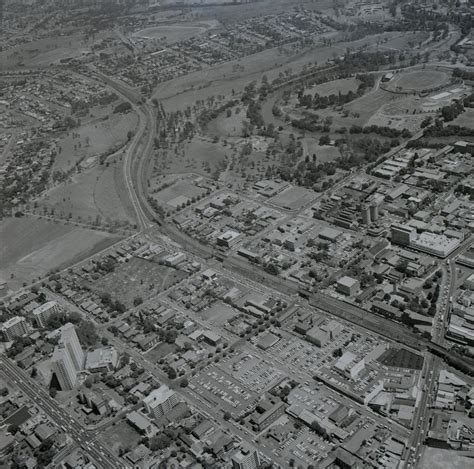 Aerial View Of Parramatta City Centre From South To North With Great