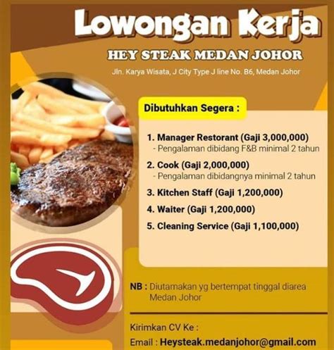 Lowongan Restoran Medan Atmago