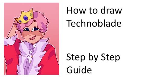 How To Draw Technoblade Step By Step Guide YouTube