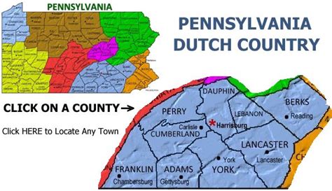 Amish Towns In Pa Map - Carina Vivienne