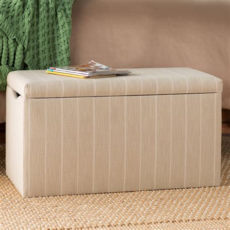 Beachcrest Home Osage Cotton Upholstered Storage Bedroom Bench Wayfair