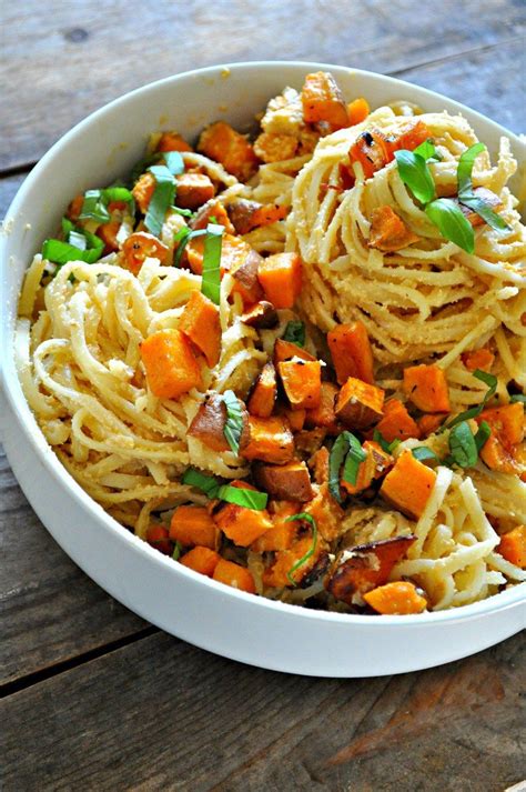 Vegan Spicy Pasta With Roasted Sweet Potatoes Rabbit And Wolves