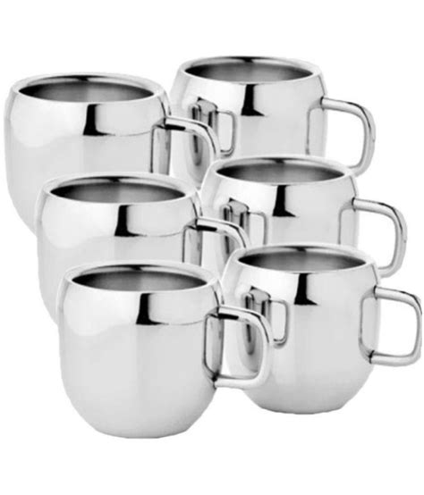 Kc Stainless Steel Double Walled Coffee Tea Cup Mug 6 Pcs Set Buy