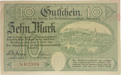 Deutschland Deutsches Reich Mark Notgeld Notgeldschein