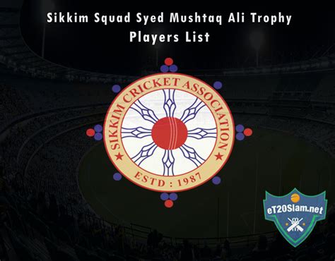 Sikkim Squad Syed Mushtaq Ali Trophy 2021 Players List