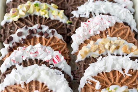 Chocolate Pizzelles Saving Room For Dessert