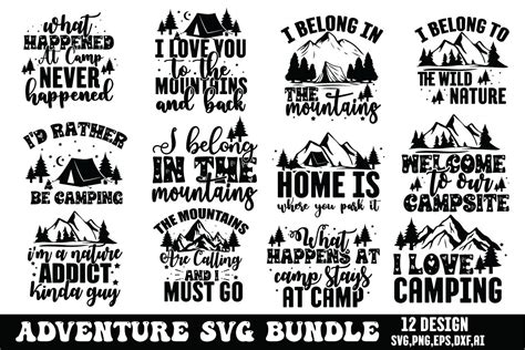 Adventure Svg Bundle Graphic By Ak Graphics · Creative Fabrica