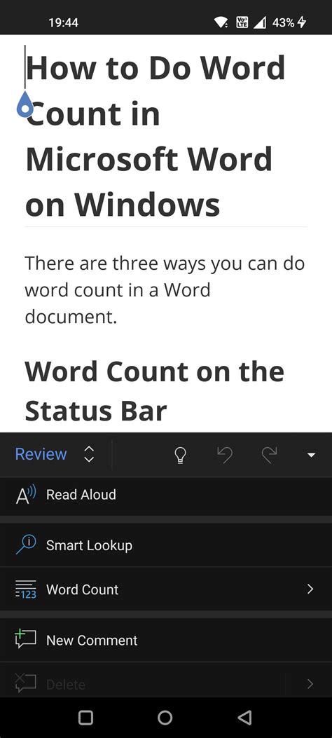 How To Do A Word Count In Microsoft Word