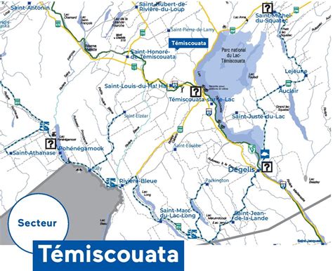 Carte de la MRC de Témiscouata