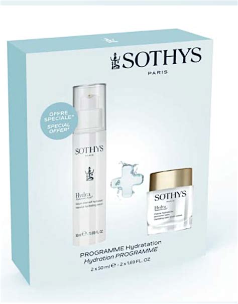 Sothys Coffret Duo Hydra Hyaluronic Acid Creme Velours Serum Your