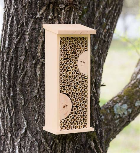 Protect Our Pollinators This Hardwood Mason Bee Nesting Habitat Is A