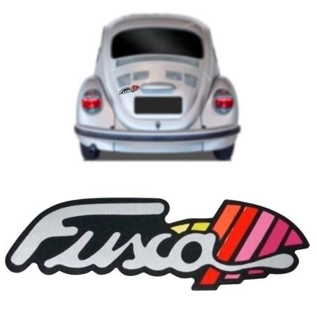 Emblema Fusca Vw Fusca Itamar 93 96 Cromado Adesivo Submarino