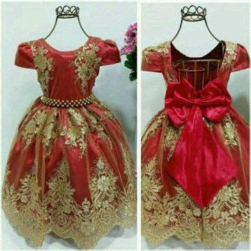 Vestido Infantil Princesa Realeza Vermelho E Dourado Ao Vestidos