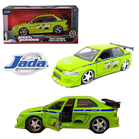 Original Jada 132 Fast And Furious Brians Mitsubishi Lancer Evolution Vii Diecast Car Ready