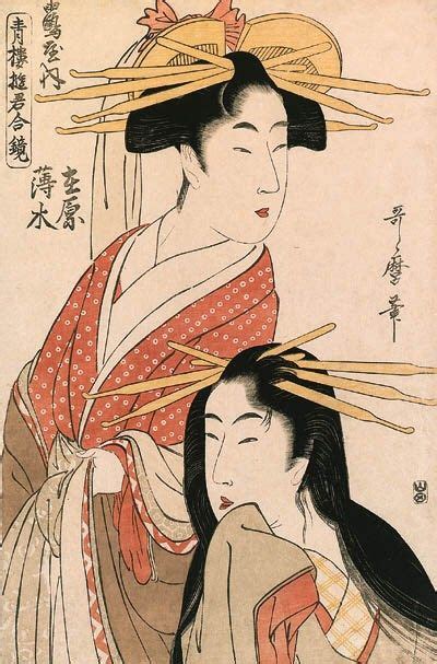 UTAMARO 1754 1806 Oban Tate E 38 X 25 5cm Half Length And Bust