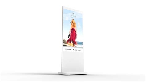 55 Android Network Freestanding Digital Poster White L55HDW