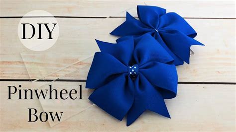 Diy Pinwheel Bow How To Make Pinwheel Bow Using Template Youtube