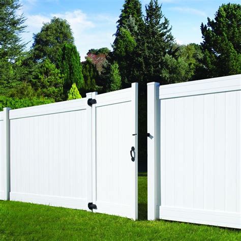 Veranda 35 Ft W X 6 Ft H Fairfax White Vinyl Privacy Fence Gate