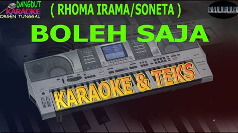 Karaoke Dangdut BOLEH SAJA RHOMA IRAMA SONETA Kybord KN2400 2600 YouTube